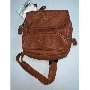 Darden Restaurants Diamond Club Leather Fanny Pack Belt Bag Brown Leather Adult